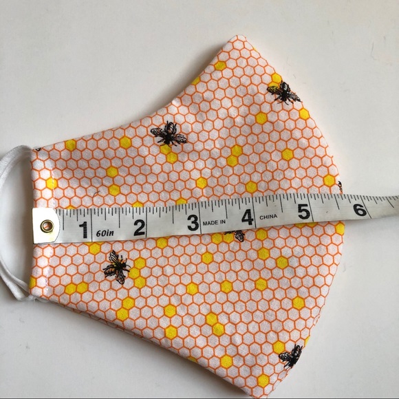 25% OFF 2/More Bee Print Face Mask OSFM Cotton - Picture 2 of 9